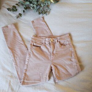 American Eagle Outfitters Women's Super Stretch Denim Jeans in Dusty Pale Pink